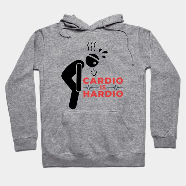 Cardio is Hardio 2 Hoodie by capesandrollerskates 